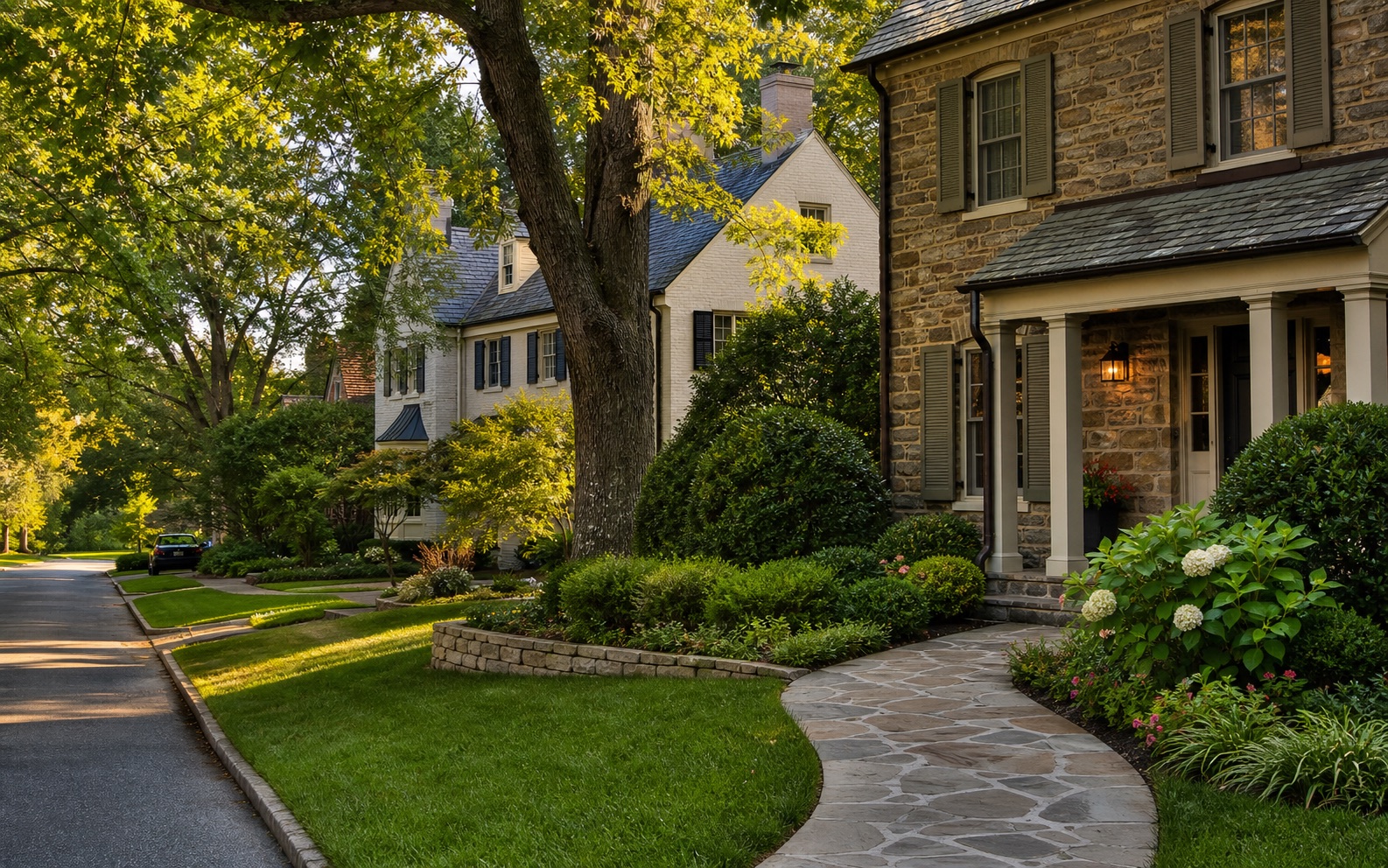Chevy Chase area home with well-kept exterior and mature landscaping.